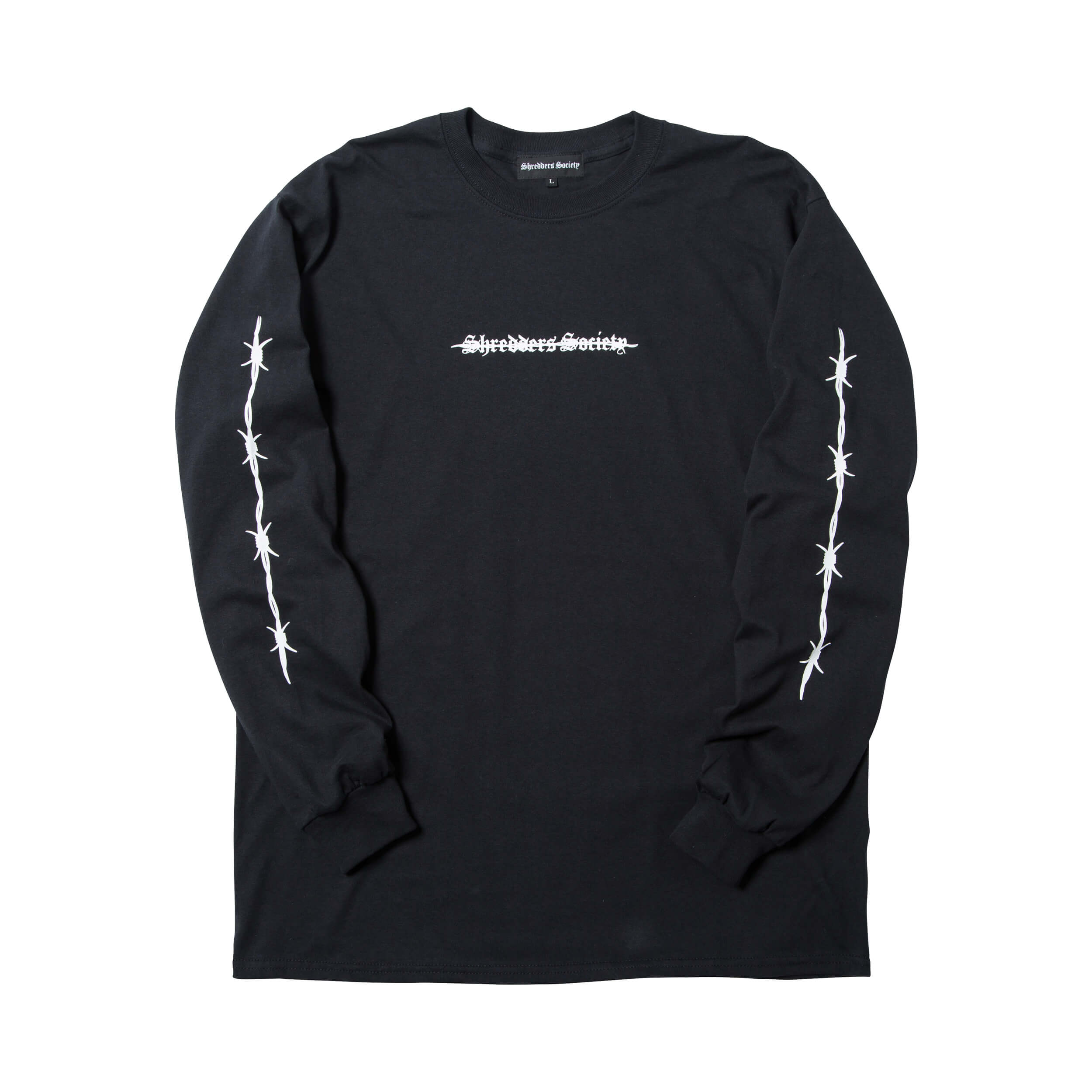 Barb Wire L/S T-Shirt Black | ShreddersSociety